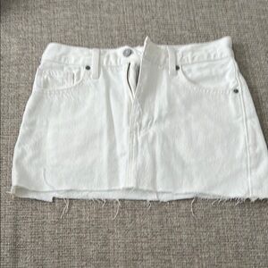Lucky Brand Off-White Denim Skirt